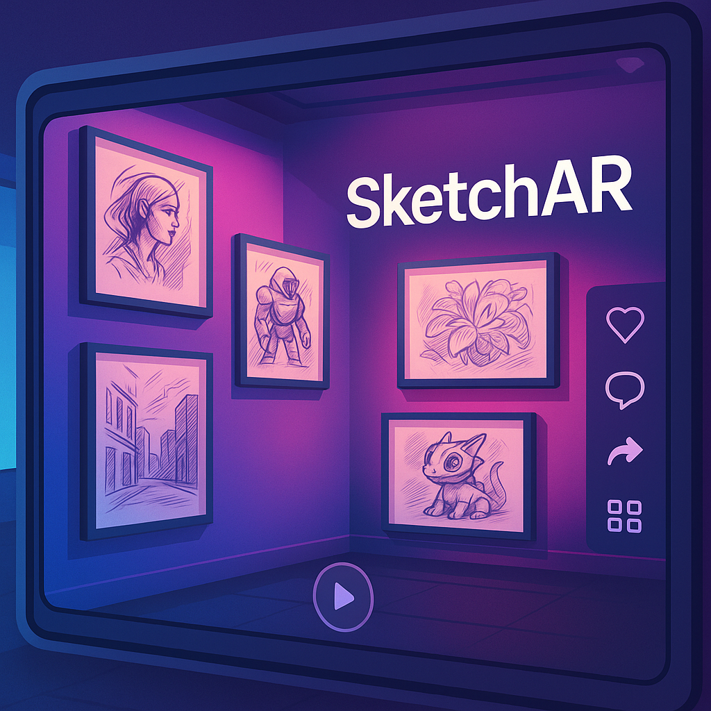 Build Your Virtual Gallery: Showcase SketchAR Pieces Online in Under an Hour